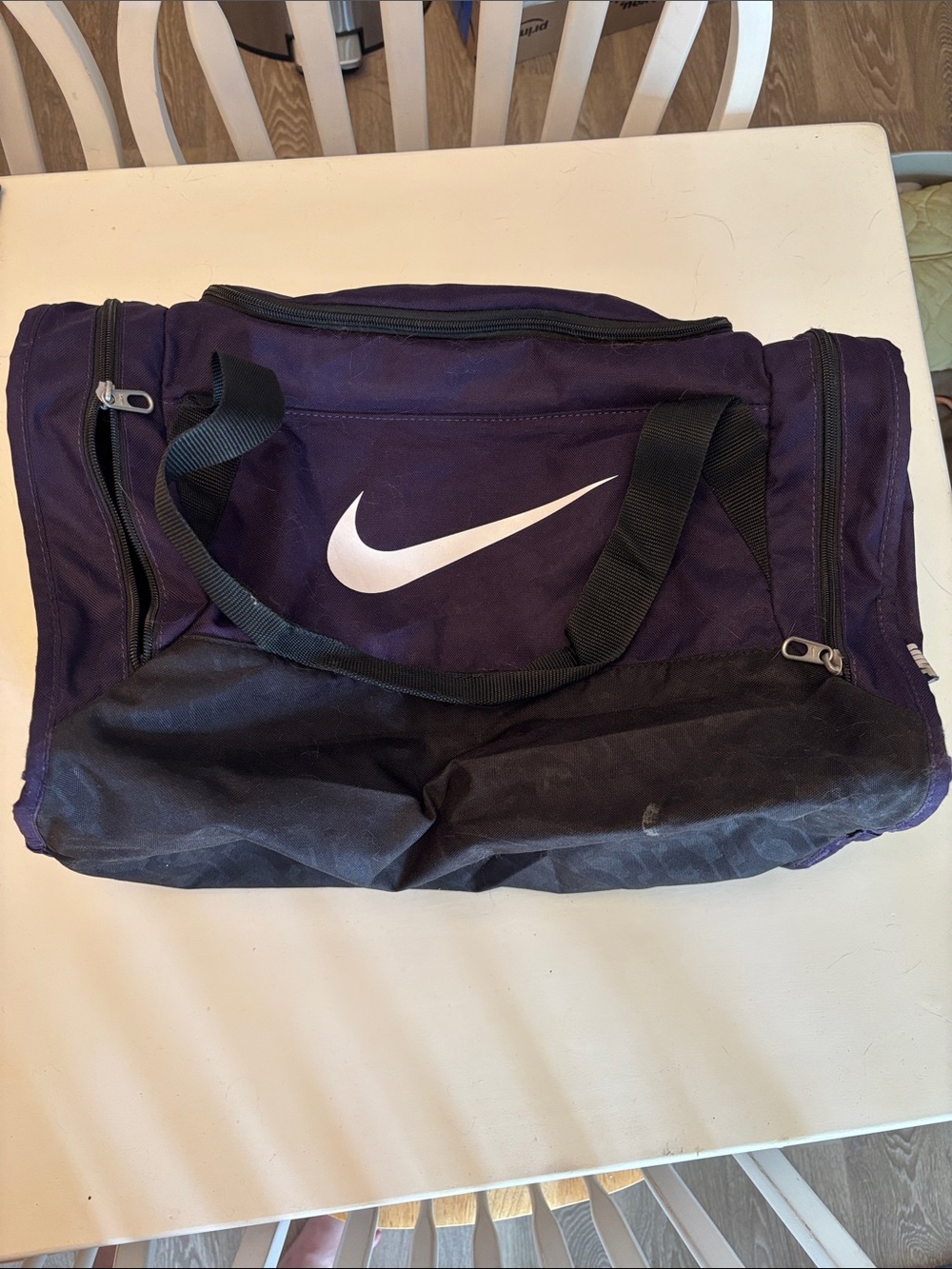 Nike Purple Duffel Bag